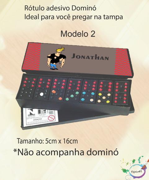 Adesivo para Dominó-johnny Bravo