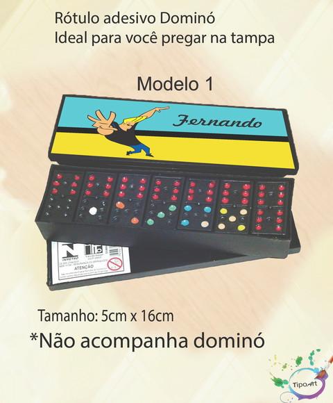 Adesivo para Dominó-johnny Bravo