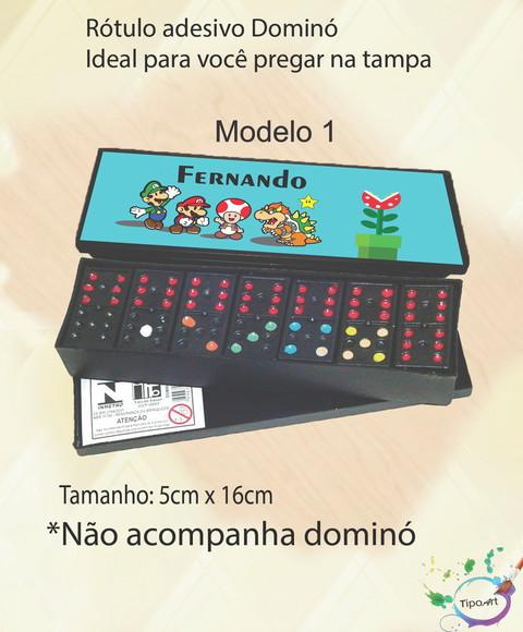 Adesivo para Dominó-mario Bros