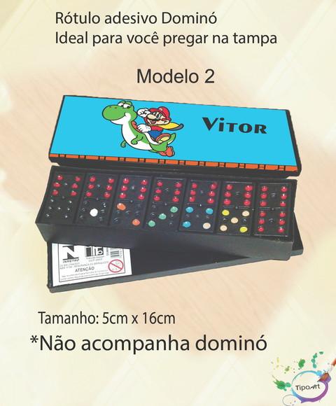 Adesivo para Dominó-mario Bros