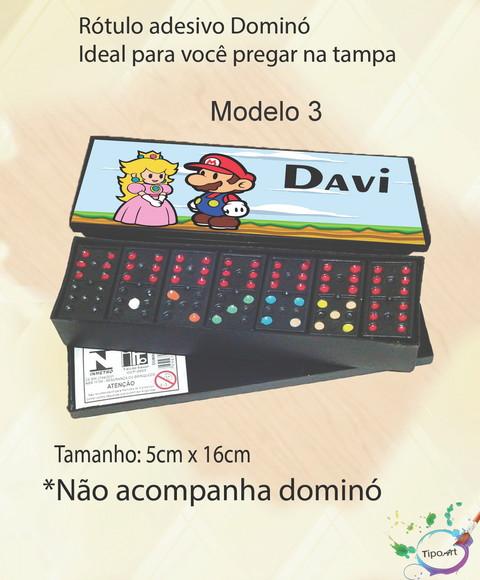 Adesivo para Dominó-mario Bros