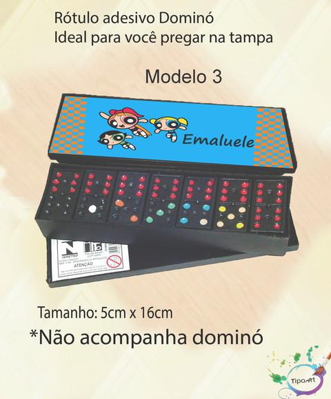 Adesivo para Dominó-menina Super Poderosas