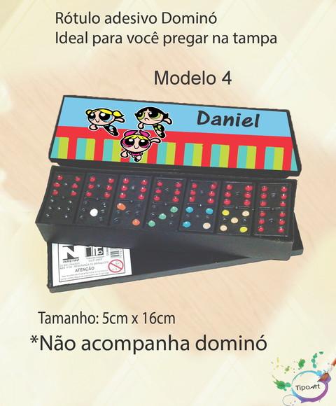 Adesivo para Dominó-menina Super Poderosas