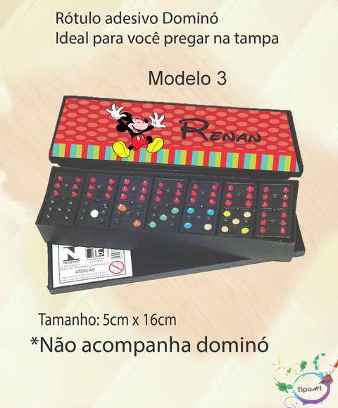 Adesivo para Dominó-mickey