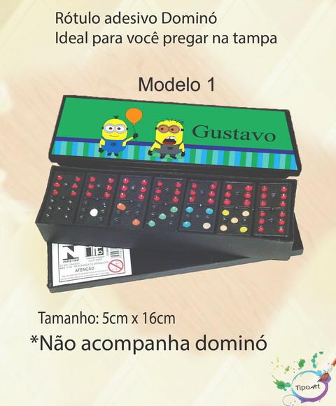 Adesivo para Dominó-minions