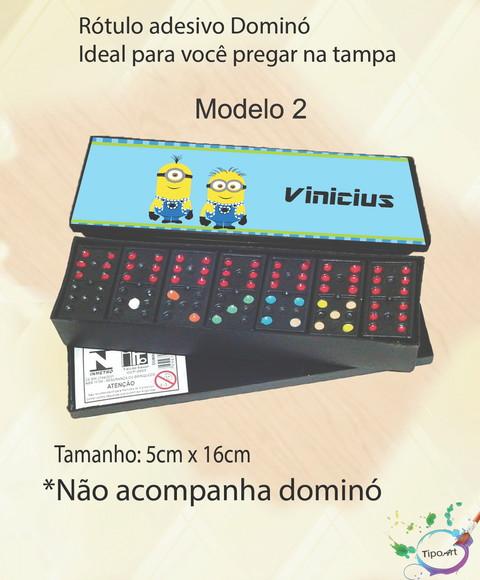 Adesivo para Dominó-minions