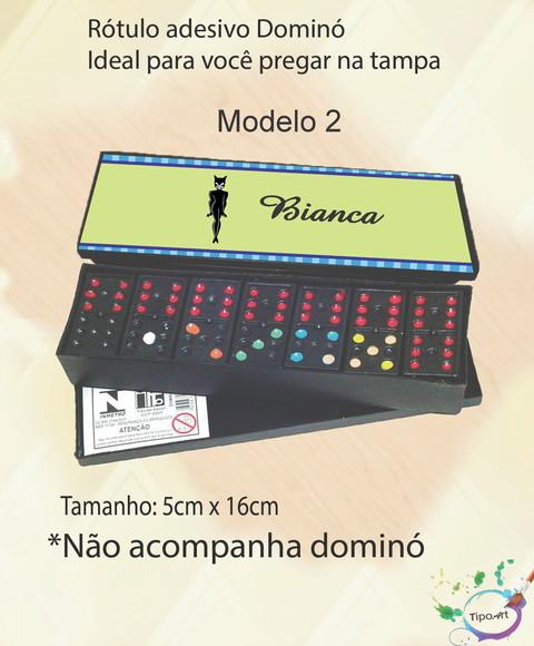 Adesivo para Dominó-mulher Gato