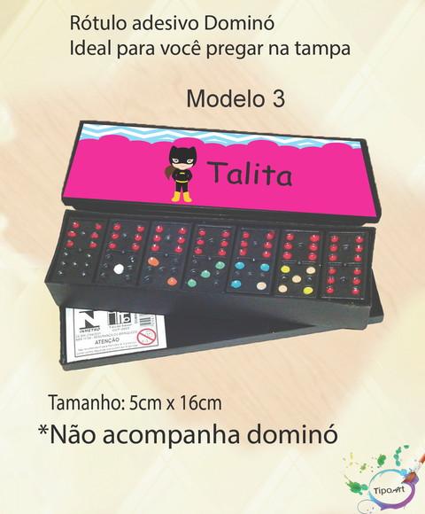 Adesivo para Dominó-mulher Gato