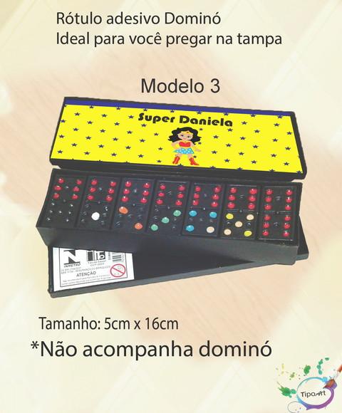 Adesivo para Dominó-mulher Maravilha