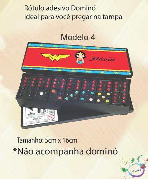 Adesivo para Dominó-mulher Maravilha