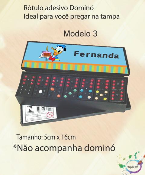 Adesivo para Dominó-pato Donald