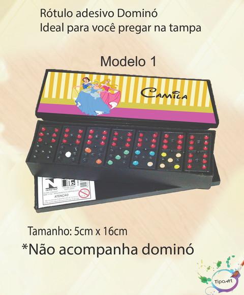 Adesivo para Dominó-princesas