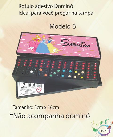 Adesivo para Dominó-princesas