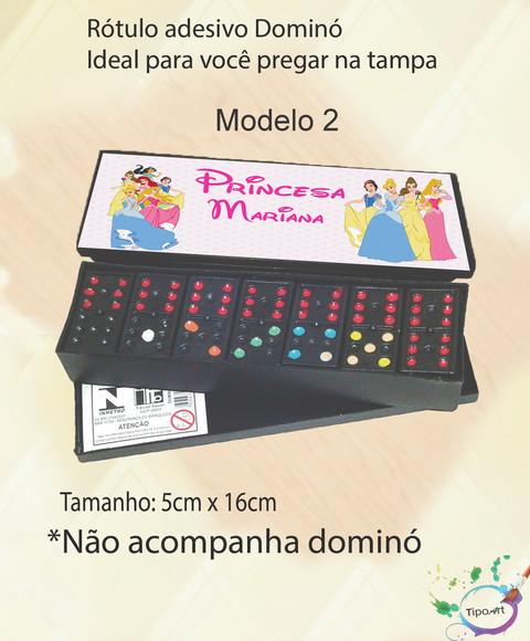Adesivo para Dominó-princesas
