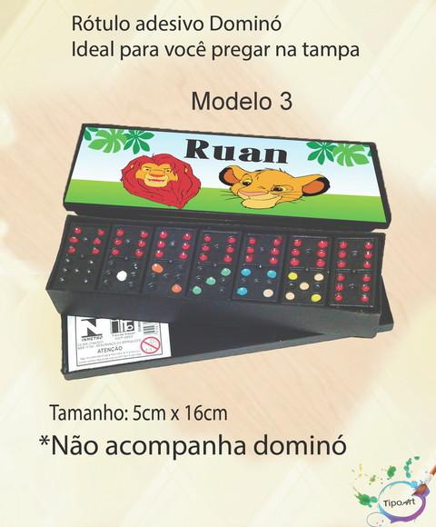 Adesivo para Dominó-rei Leão