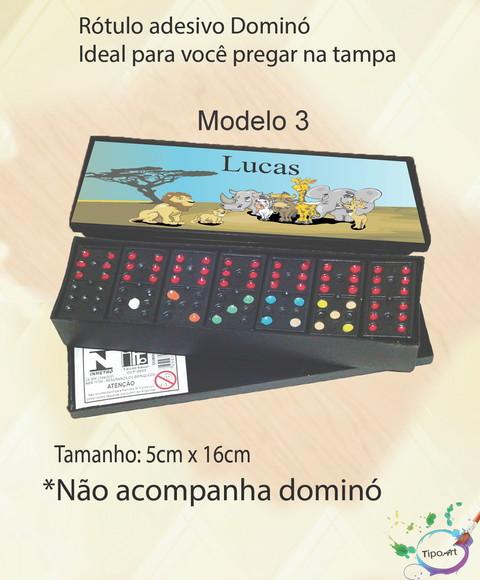 Adesivo para Dominó-safári