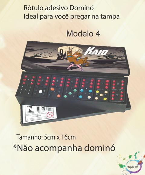 Adesivo para Dominó-scooby Doo