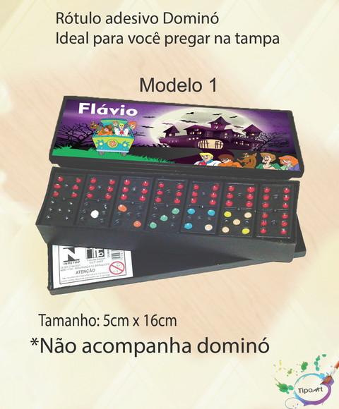 Adesivo para Dominó-scooby Doo