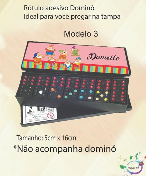 Adesivo para Dominó-sete Anões