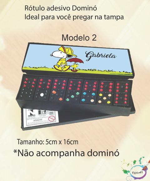 Adesivo para Dominó-snoopy