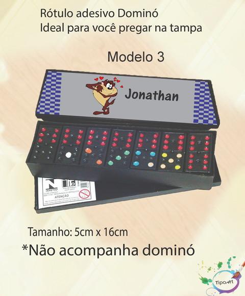 Adesivo para Dominó-taz Mania