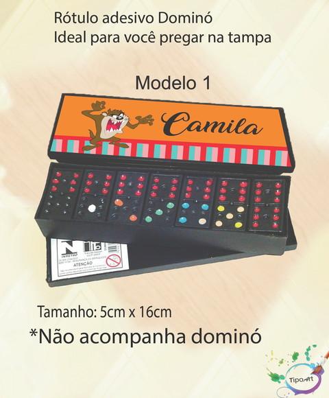 Adesivo para Dominó-taz Mania