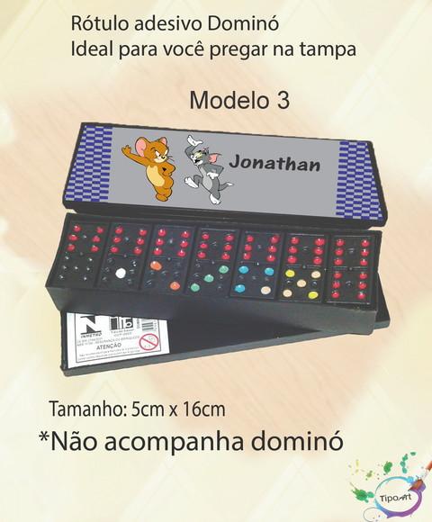 Adesivo para Dominó-tom e Jerry
