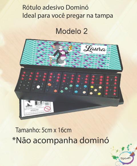 Adesivo para Dominó-tom e Jerry