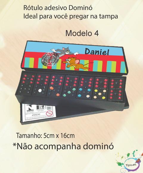 Adesivo para Dominó-tom e Jerry