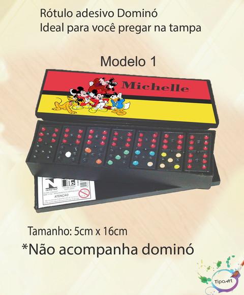 Adesivo para Dominó-turma do Mickey
