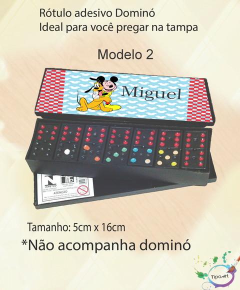 Adesivo para Dominó-turma do Mickey