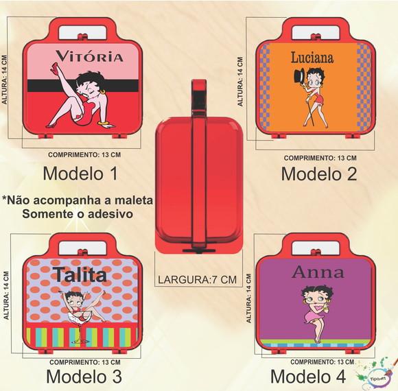 Adesivo para Maletinha-betty Boop