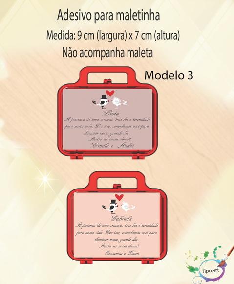 Adesivo Para Maletinha-daminha/pajem
