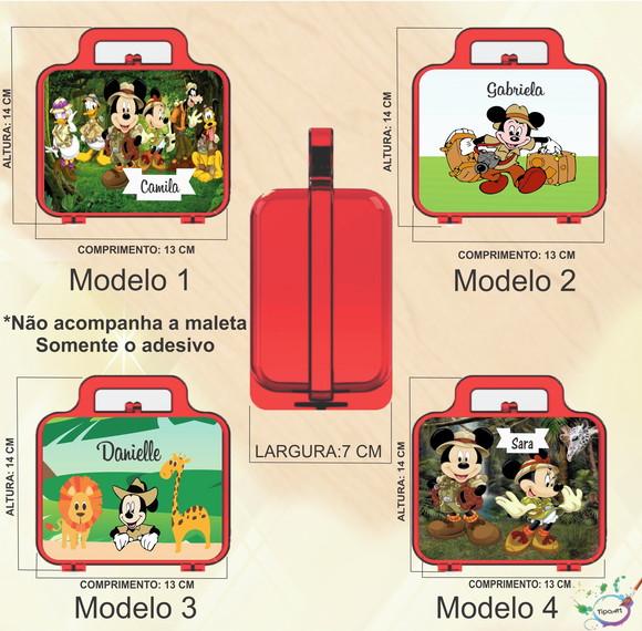 Adesivo para Maletinha-mickey Safari