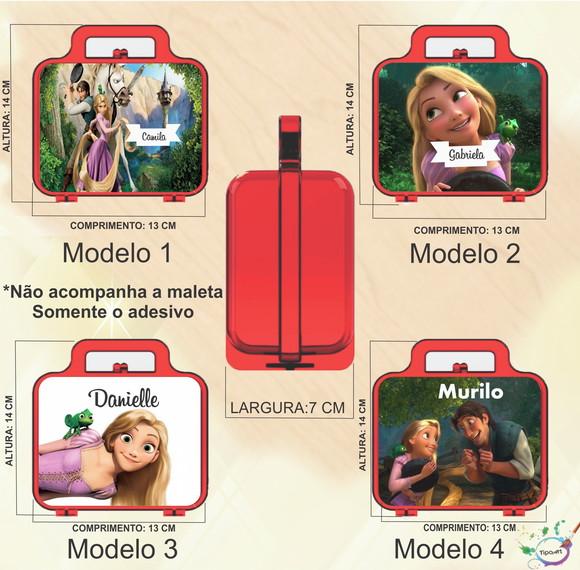 Adesivo para Maletinha-rapunzel