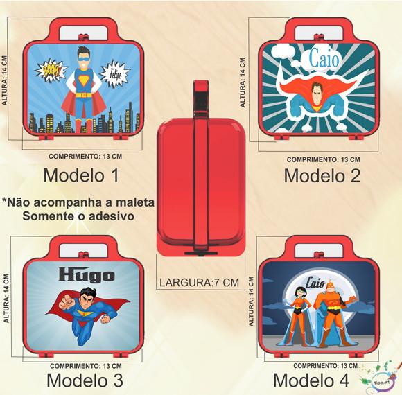 Adesivo para Maletinha-super Heroi