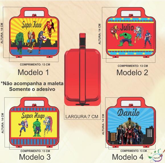 Adesivo para Maletinha-vingadores