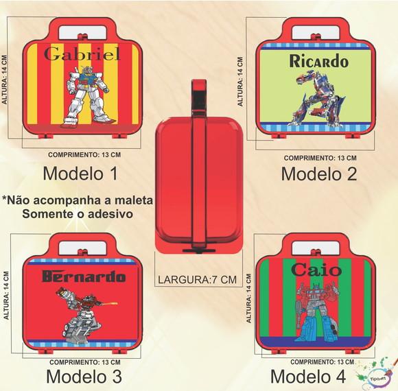 Adesivo para Maletinha-transformers