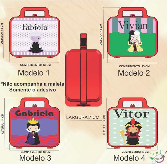 Adesivo para Maletinha-vilões