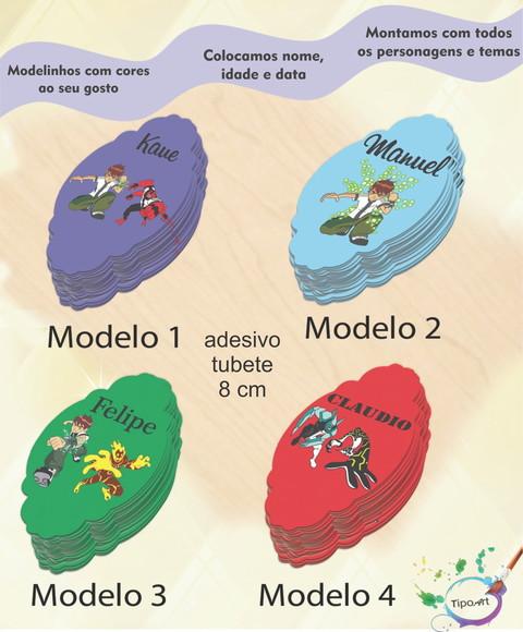 Adesivo para Mini Tubete 8 Cm-ben 10