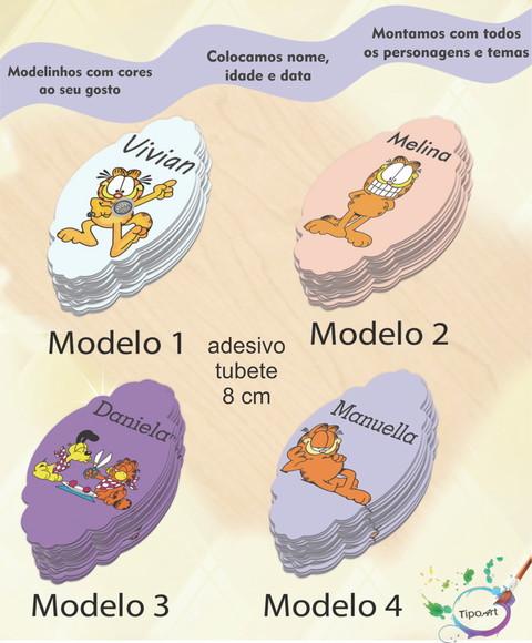 Adesivo para Mini Tubete 8 Cm-garfield