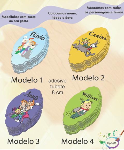 Adesivo para Mini Tubete 8 Cm-jetsons
