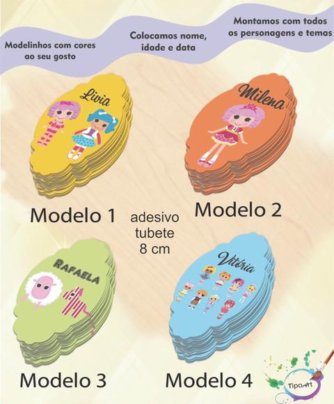 Adesivo para Mini Tubete 8 Cm-lalaloopsy