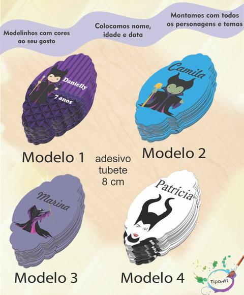 Adesivo para Mini Tubete 8 Cm-malevola