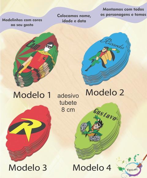 Adesivo para Mini Tubete 8 Cm-robin
