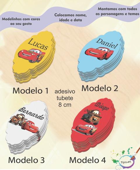 Adesivo para Mini Tubete 8 Cm-relâmpago