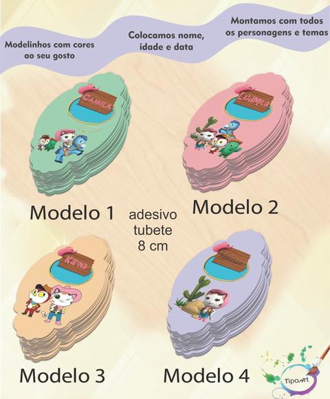 Adesivo para Mini Tubete 8 Cm-sheriff Calie do Oeste
