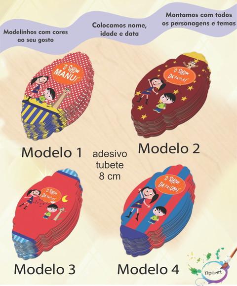 Adesivo para Mini Tubete 8 Cm-show da Luna