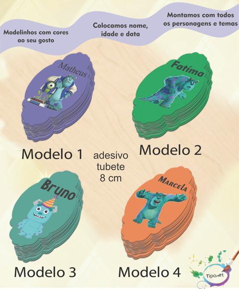Adesivo para Mini Tubete 8 Cm-sullivan