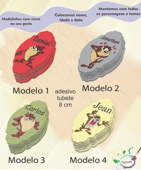 Adesivo para Mini Tubete 8 Cm-taz Mania